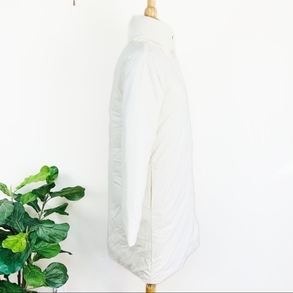 💋 Madewell Buffy puffer jacket white Ivory coat. Size S - Picture 6 of 12